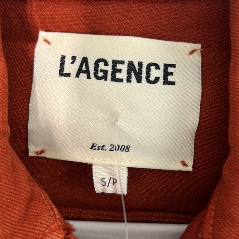 L'AGENCE Red Jean Jacket - Picture 5 of 6